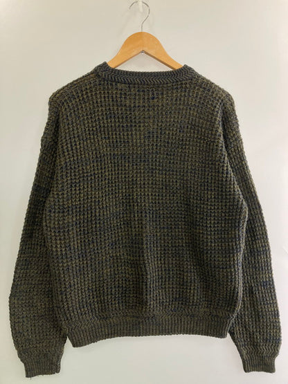 【中古品】【メンズ】 DAVID TAYLOR 90's L/S ACRYLIC KNIT デヴィットテイラー 90年代 ロングスリーブ アクリル ニット トップス 146-251227-yn-22-min サイズ：M カラー：オリーブグリーン/ネイビー 万代Net店