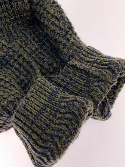 【中古品】【メンズ】 DAVID TAYLOR 90's L/S ACRYLIC KNIT デヴィットテイラー 90年代 ロングスリーブ アクリル ニット トップス 146-251227-yn-22-min サイズ：M カラー：オリーブグリーン/ネイビー 万代Net店