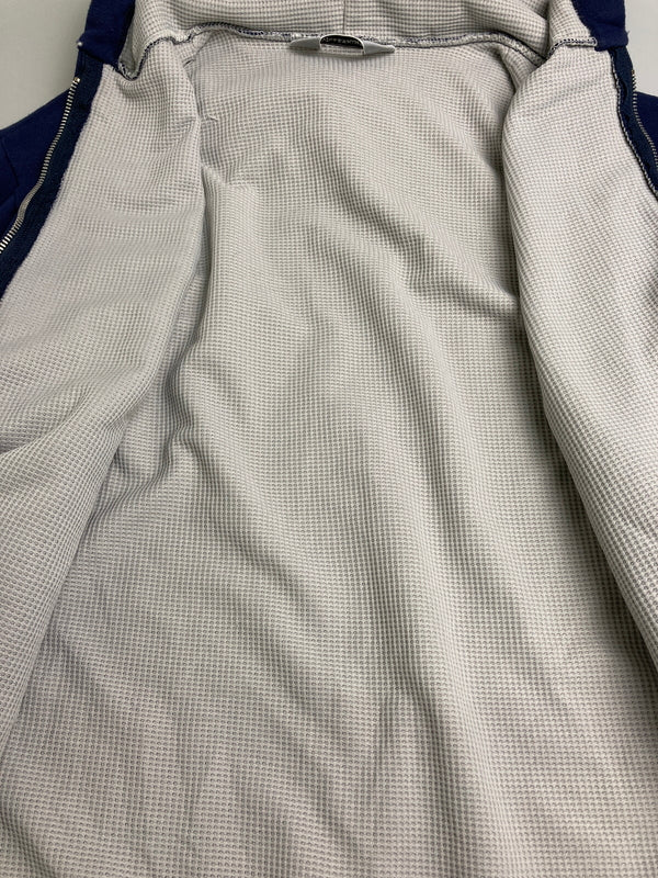 【現状渡し品】【メンズ】 MULESKINS ミュールスキンズ 80-90'S ZIP HOODIE ジップ フーディ 146-251227-zi-45-min サイズ：不明 カラー：ネイビー 万代Net店