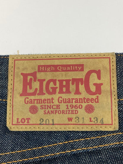 【中古品】【メンズ】 EIGHT-G エイトジー 201 DENIM PANTS デニムパンツ ボトムス 156-260104-zi-16-min サイズ：31×34 カラー：インディゴ 万代Net店