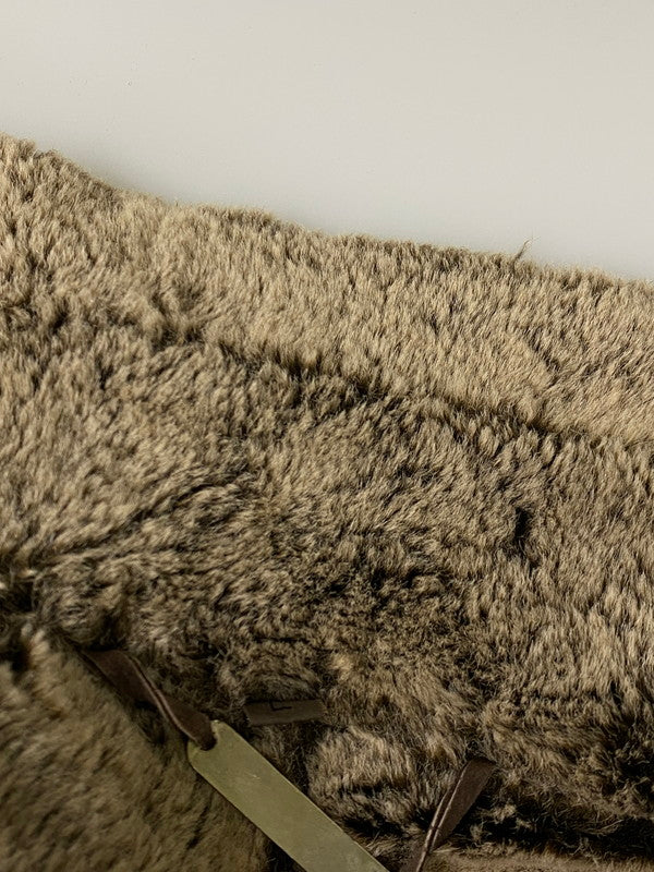 【中古品】【メンズ】 BRANDON THOMAS ブランドン トーマス MOUTON LONG COAT ムートン ロング コート アウター 146-260918-hu-36-min サイズ：L カラー：ブラウン 万代Net店