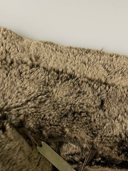 【中古品】【メンズ】 BRANDON THOMAS ブランドン トーマス MOUTON LONG COAT ムートン ロング コート アウター 146-260918-hu-36-min サイズ：L カラー：ブラウン 万代Net店