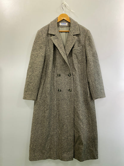 【中古品】【メンズ】 J.G.HOOK ジェー ジー フック 80S HERRINGBONE DOUBLE BRESTCOAT ヘリンボーン ダブル ブレスト コート アウター 146-260918-hu-24-min サイズ：サイズ表記不明 カラー：グレー系 万代Net店