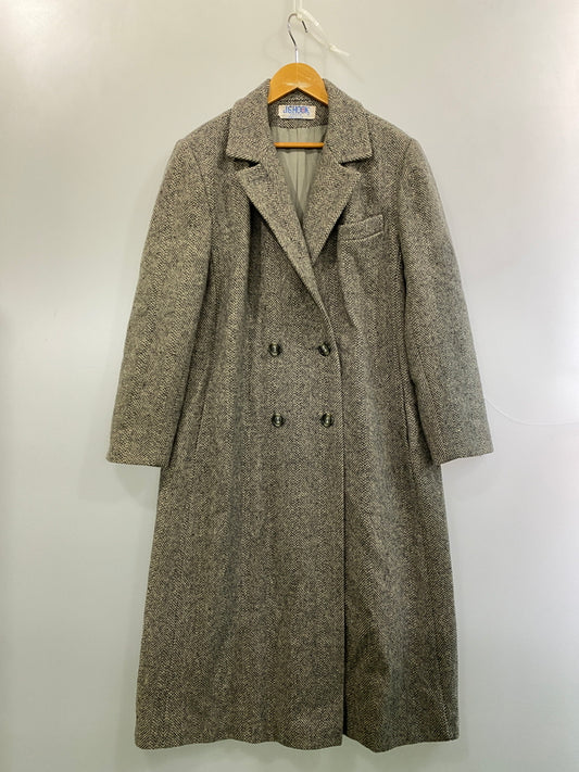 【中古品】【メンズ】 J.G.HOOK ジェー ジー フック 80S HERRINGBONE DOUBLE BRESTCOAT ヘリンボーン ダブル ブレスト コート アウター 146-260918-hu-24-min サイズ：サイズ表記不明 カラー：グレー系 万代Net店