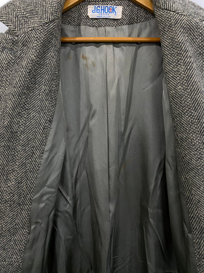 【中古品】【メンズ】 J.G.HOOK ジェー ジー フック 80S HERRINGBONE DOUBLE BRESTCOAT ヘリンボーン ダブル ブレスト コート アウター 146-260918-hu-24-min サイズ：サイズ表記不明 カラー：グレー系 万代Net店