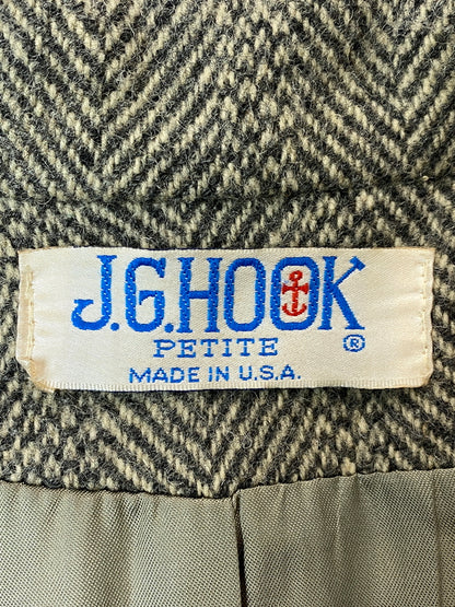 【中古品】【メンズ】 J.G.HOOK ジェー ジー フック 80S HERRINGBONE DOUBLE BRESTCOAT ヘリンボーン ダブル ブレスト コート アウター 146-260918-hu-24-min サイズ：サイズ表記不明 カラー：グレー系 万代Net店