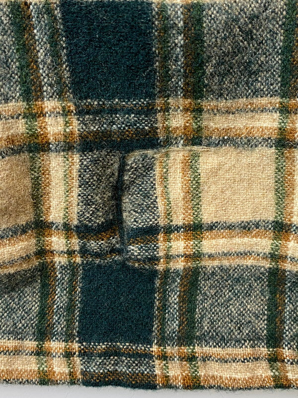 【現状渡し品】【メンズ】 PENDLETON ペンドルトン PENDLETON ペンドルトン 70S WOOL CHECK SHIRT ウールチェックシャツ 146-260408-zi-19-min サイズ：M カラー：グリーン/ベージュ 万代Net店