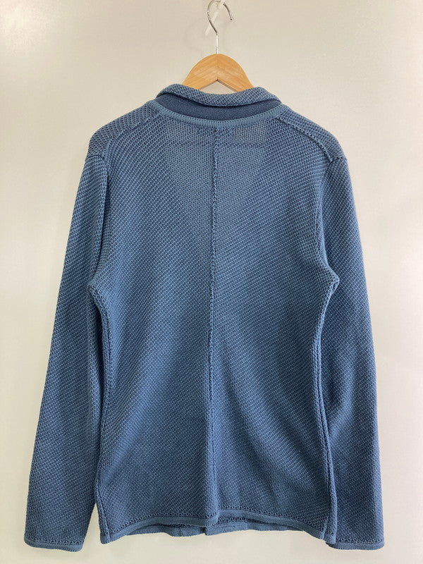 【中古品】【メンズ】 LARDINI ラルディーニ SINGLE KNIT JACKET シングルニットジャケット トップス 141-251227-yn-21-min サイズ：S カラー：ブルー系 万代Net店