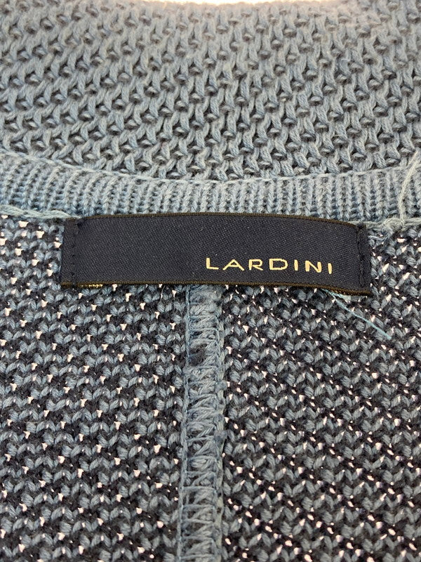 【中古品】【メンズ】 LARDINI ラルディーニ SINGLE KNIT JACKET シングルニットジャケット トップス 141-251227-yn-21-min サイズ：S カラー：ブルー系 万代Net店