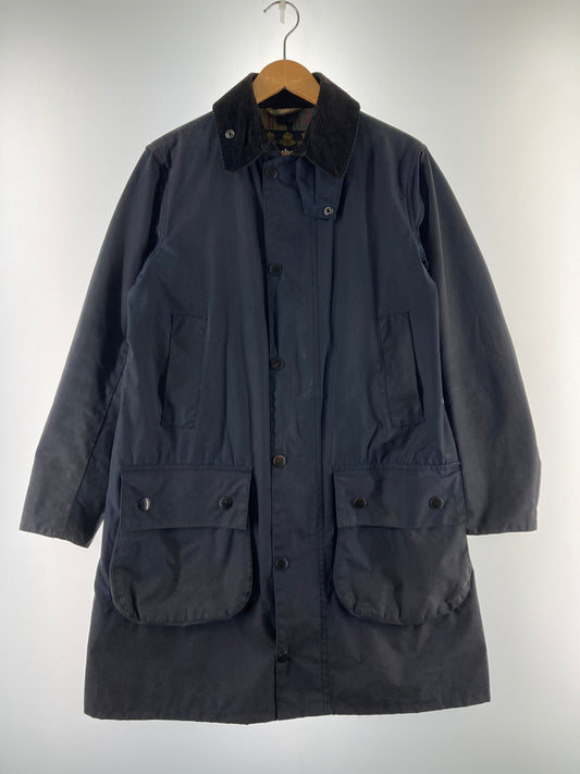 【現状渡し品】【メンズ】 Barbour バーブァー 4146203 SL BORDER OILED JACKET ボーダーオイルドジャケット 144-251227-zi-46-min サイズ：36 カラー：ネイビー 万代Net店