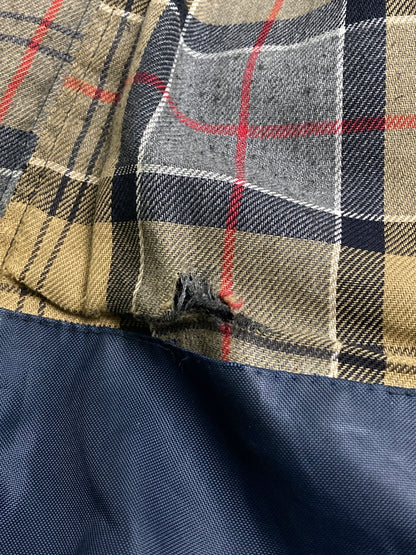 【現状渡し品】【メンズ】 Barbour バーブァー 4146203 SL BORDER OILED JACKET ボーダーオイルドジャケット 144-251227-zi-46-min サイズ：36 カラー：ネイビー 万代Net店