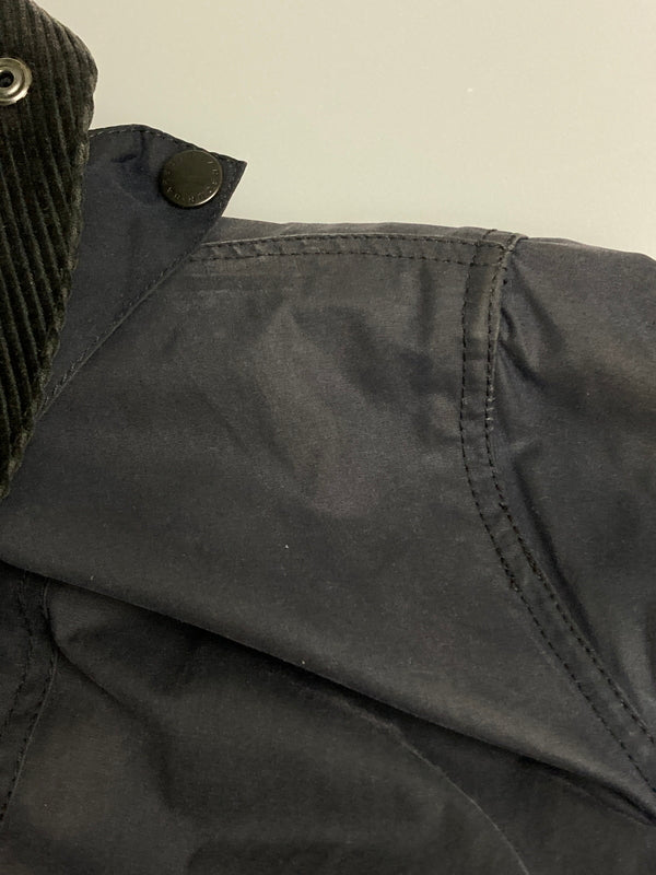【現状渡し品】【メンズ】 Barbour バーブァー 4146203 SL BORDER OILED JACKET ボーダーオイルドジャケット 144-251227-zi-46-min サイズ：36 カラー：ネイビー 万代Net店