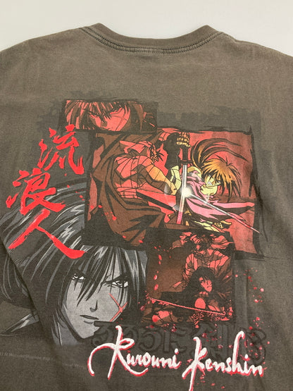 【現状渡し品】【メンズ】 るろうに剣心 00's 流浪人 S/S TEE ショートスリーブ Tシャツ 半袖Tシャツ トップス 146-251224-yn-10-min サイズ：XL カラー：ダークグレー 万代Net店