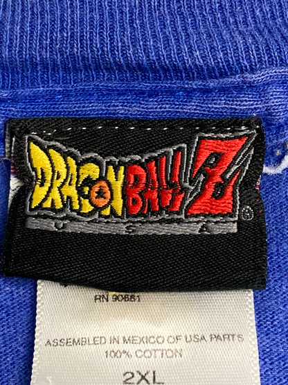 【現状渡し品】【メンズ】 DRAGONBALL Z 2001 VEGETA & TRUNKS S/S TEE ドラゴンボール Z ショートスリーブ Tシャツ 半袖Tシャツ トップス 146-251224-yn-16-min サイズ：2XL カラー：ブルー 万代Net店