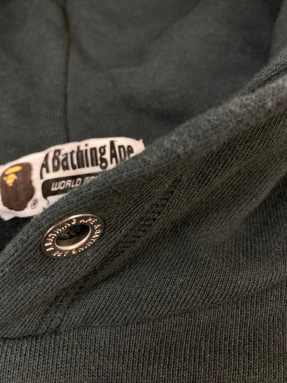 【現状渡し品】【レディース】 A BATHING APE アベイシングエイプ 001PPJ802003L CRYSTAL STONE BAPE CROPPED PULLOVER HOODIE プルオーバーフーディ 170-260104-zi-21-min サイズ：M カラー：グリーン系 万代Net店