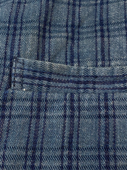 【中古品】【メンズ】 STUDIO D'ARTISAN ステュディオ ダ ルチザン DENIM CHECK KASE DYE VEST デニムチェック カセ染めベスト D4463 メンズ トップス 145-260704-hu-50-min サイズ：42 カラー：ブルー系（チェック） 万代Net店