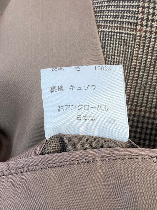 【中古品】【レディース】 MARGARET HOWELL マーガレットハウエル CHECK JACKET 筆記体白タグ チェック ジャケット レディース ヴィンテージ 169-260322-em-37-min サイズ：2 カラー：ブラウン系 万代Net店