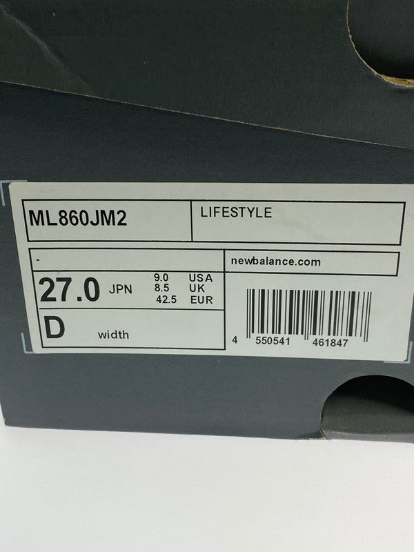【中古品】【メンズ】 NEW BALANCE ニューバランス × COMME コムでギャルソンオム DES GARKONS HOMME 860V2 靴 シューズ スニーカー SNEAKERS 162-251225-zi-05-min サイズ：27㎝ カラー：グレー 万代Net店