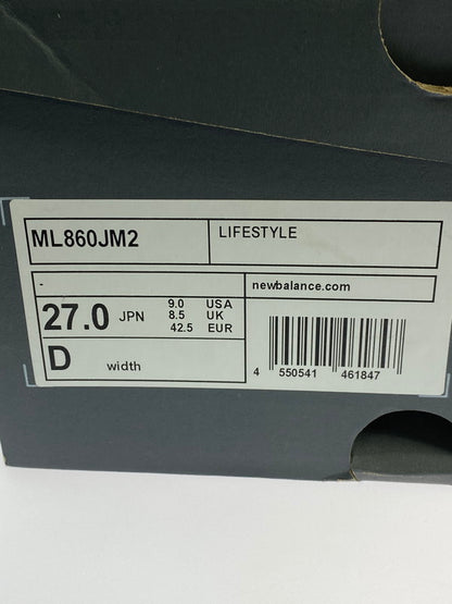 【中古品】【メンズ】 NEW BALANCE ニューバランス × COMME コムでギャルソンオム DES GARKONS HOMME 860V2 靴 シューズ スニーカー SNEAKERS 162-251225-zi-05-min サイズ：27㎝ カラー：グレー 万代Net店