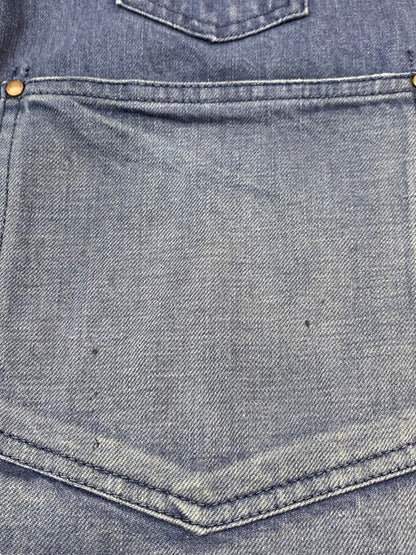 【中古品】【メンズ】 CHIMALA チマラ ヴィンテージ加工 デニム カバーオール メンズ アウター 140-260703-hu-36-min サイズ：XS カラー：ブルーインディゴ 万代Net店