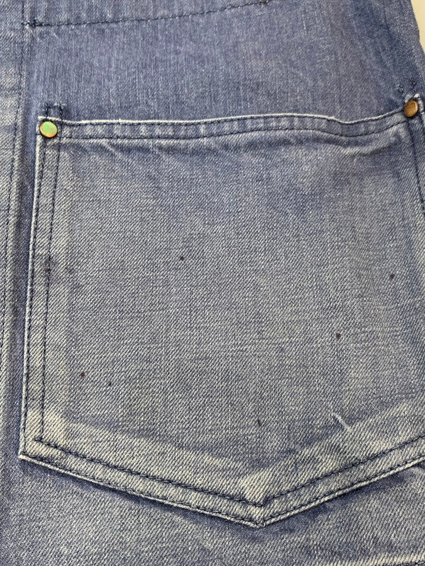 【中古品】【メンズ】 CHIMALA チマラ ヴィンテージ加工 デニム カバーオール メンズ アウター 140-260703-hu-36-min サイズ：XS カラー：ブルーインディゴ 万代Net店