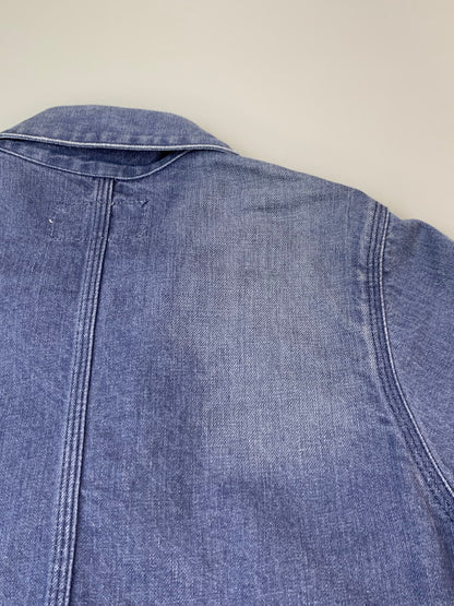 【中古品】【メンズ】 CHIMALA チマラ ヴィンテージ加工 デニム カバーオール メンズ アウター 140-260703-hu-36-min サイズ：XS カラー：ブルーインディゴ 万代Net店