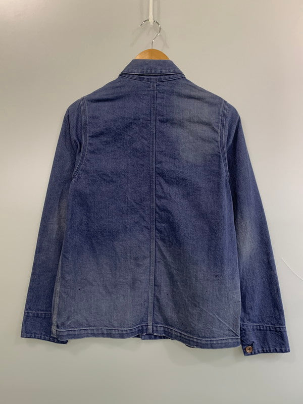 【中古品】【メンズ】 CHIMALA チマラ ヴィンテージ加工 デニム カバーオール メンズ アウター 140-260703-hu-36-min サイズ：XS カラー：ブルーインディゴ 万代Net店