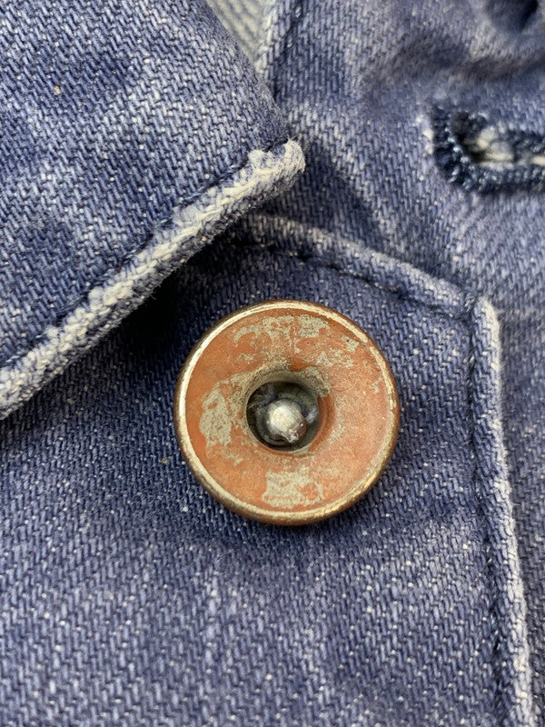 【中古品】【メンズ】 CHIMALA チマラ ヴィンテージ加工 デニム カバーオール メンズ アウター 140-260703-hu-36-min サイズ：XS カラー：ブルーインディゴ 万代Net店