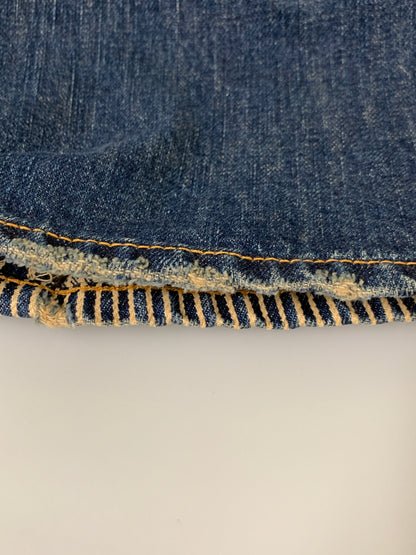 【中古品】【メンズ】 STRONG HOLD ストロングホールド ストライプヒッコリー切替デニムパンツ 8102 メンズ ボトムス 156-260704-hu-17-min サイズ：W30 L32 カラー：ブルーインディゴ/クリーム（ストライプ） 万代Net店