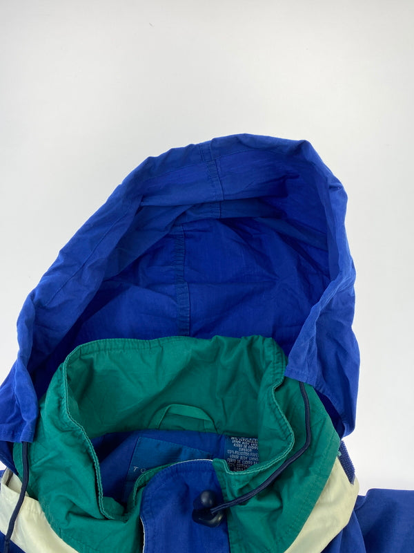 【中古品】【メンズ】 TOWN CRAFT タウンクラフト LS NYLON JACKET 80S ロングスリーブ ナイロン ジャケット 80年代 ヴィンテージ メンズ アウター 146-260731-em-31-min サイズ：XXL カラー：ブルー系 万代Net店