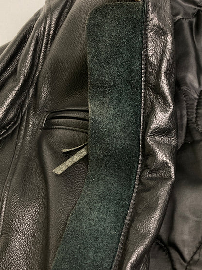【中古品】【メンズ】 KADOYA カドヤ KYXMVSF SIGLE RIDERS JACKET シングルライダースジャケット 145-251227-zi-41-min サイズ：LB カラー：ブラック 万代Net店
