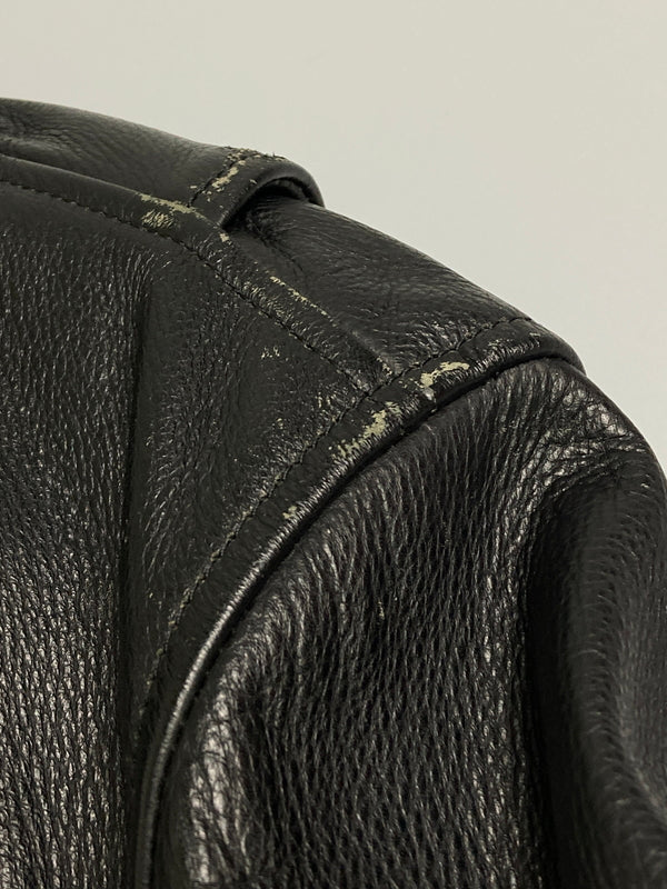 【中古品】【メンズ】 KADOYA カドヤ KYXMVSF SIGLE RIDERS JACKET シングルライダースジャケット 145-251227-zi-41-min サイズ：LB カラー：ブラック 万代Net店