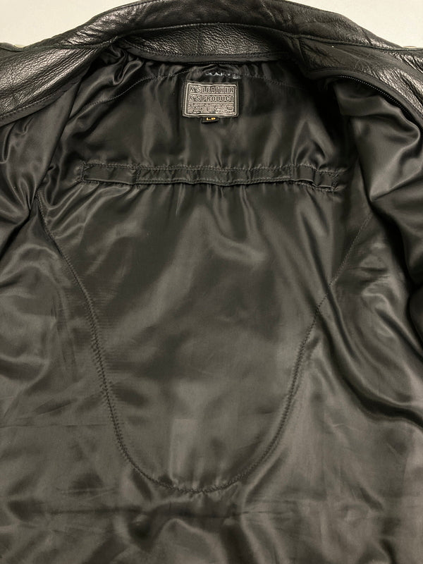 【中古品】【メンズ】 KADOYA カドヤ KYXMVSF SIGLE RIDERS JACKET シングルライダースジャケット 145-251227-zi-41-min サイズ：LB カラー：ブラック 万代Net店