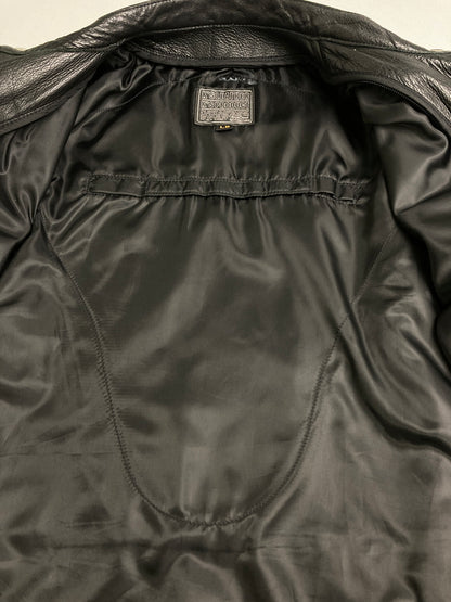 【中古品】【メンズ】 KADOYA カドヤ KYXMVSF SIGLE RIDERS JACKET シングルライダースジャケット 145-251227-zi-41-min サイズ：LB カラー：ブラック 万代Net店