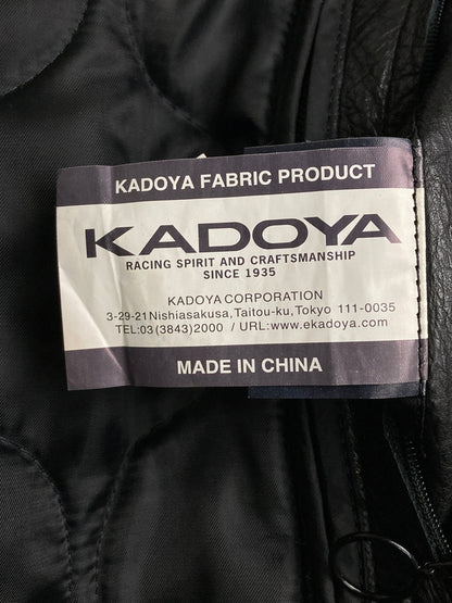 【中古品】【メンズ】 KADOYA カドヤ KYXMVSF SIGLE RIDERS JACKET シングルライダースジャケット 145-251227-zi-41-min サイズ：LB カラー：ブラック 万代Net店