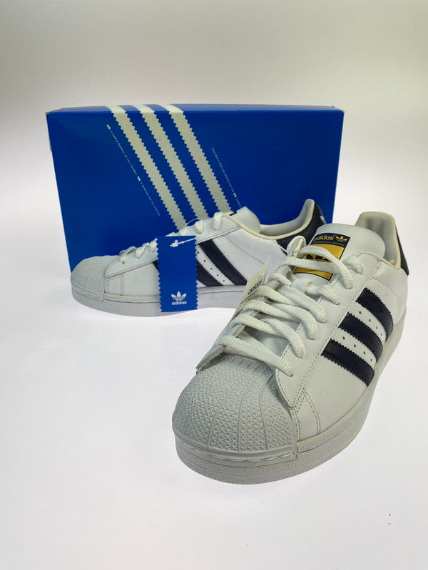 【現状渡し品】【メンズ】 adidas アディダス 034274 SUPER STER1 靴 シューズ SNEAKERS スニーカー 161-251225-zi-03-min サイズ：26.5㎝ カラー：ホワイト/ネイビー 万代Net店