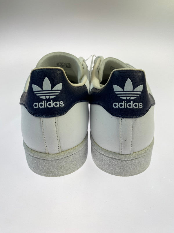 【現状渡し品】【メンズ】 adidas アディダス 034274 SUPER STER1 靴 シューズ SNEAKERS スニーカー 161-251225-zi-03-min サイズ：26.5㎝ カラー：ホワイト/ネイビー 万代Net店