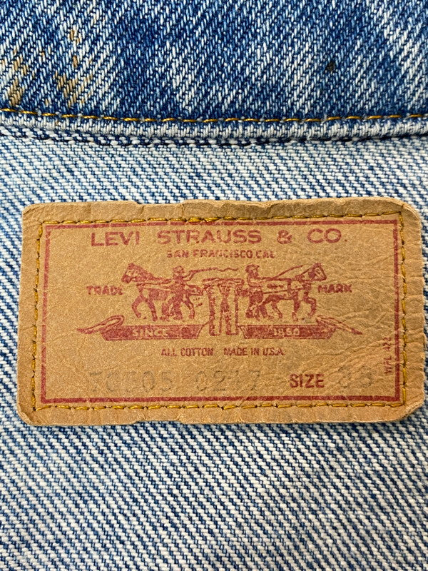 【現状渡し品】【メンズ】 Levi's リーバイス 70505-0217 DENIM JACKET デニムジャケット 146-251227-zi-04-min サイズ：38 カラー：インディゴ 万代Net店
