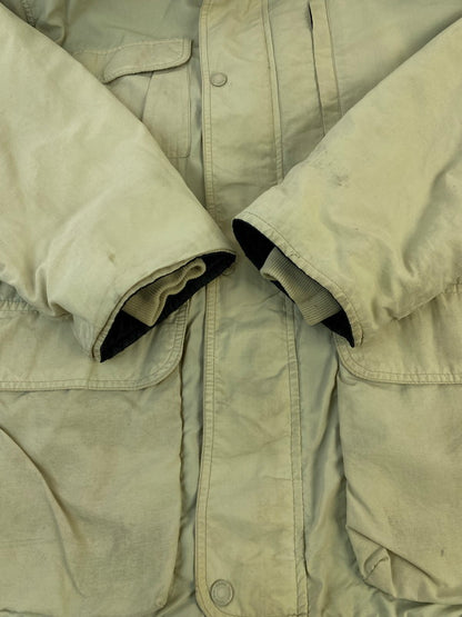 【中古品】【メンズ】 Eddie Bauer エディー・バウアー マウンテンジャケット 90S USA製 裏フリース メンズ アウター ヴィンテージ 144-260322-em-25-min サイズ：L カラー：アイボリー 万代Net店