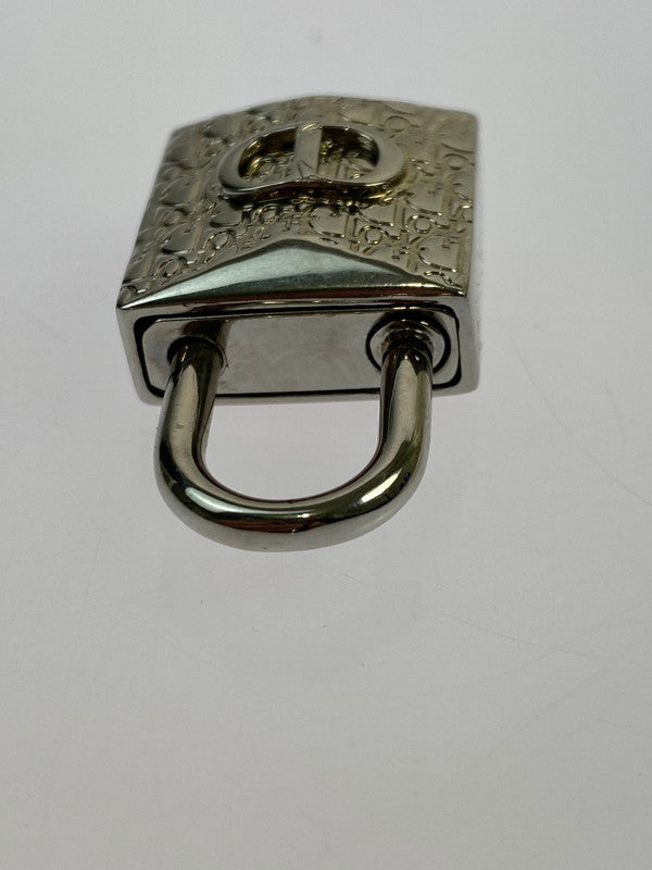 【中古品】【レディース】 Christian Dior クリスチャンディオール オブリーク CDアイコン パドロック ネックレス アクセサリー ペンダント 182-251231-kk-19-min カラー：シルバー 万代Net店