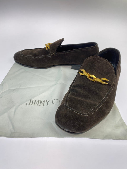 【中古品】【メンズ】 JIMMY CHOO ジミーチュウ DIAMOND TILDA LOAFER ダイアモンド ティルダ ローファー 164-251225-zi-08-min サイズ：41 カラー：ブラウン 万代Net店