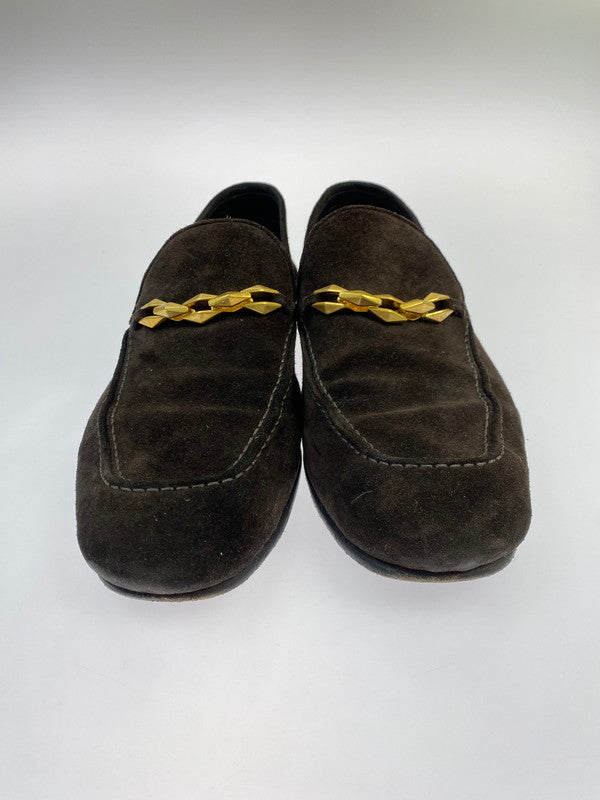 【中古品】【メンズ】 JIMMY CHOO ジミーチュウ DIAMOND TILDA LOAFER ダイアモンド ティルダ ローファー 164-251225-zi-08-min サイズ：41 カラー：ブラウン 万代Net店