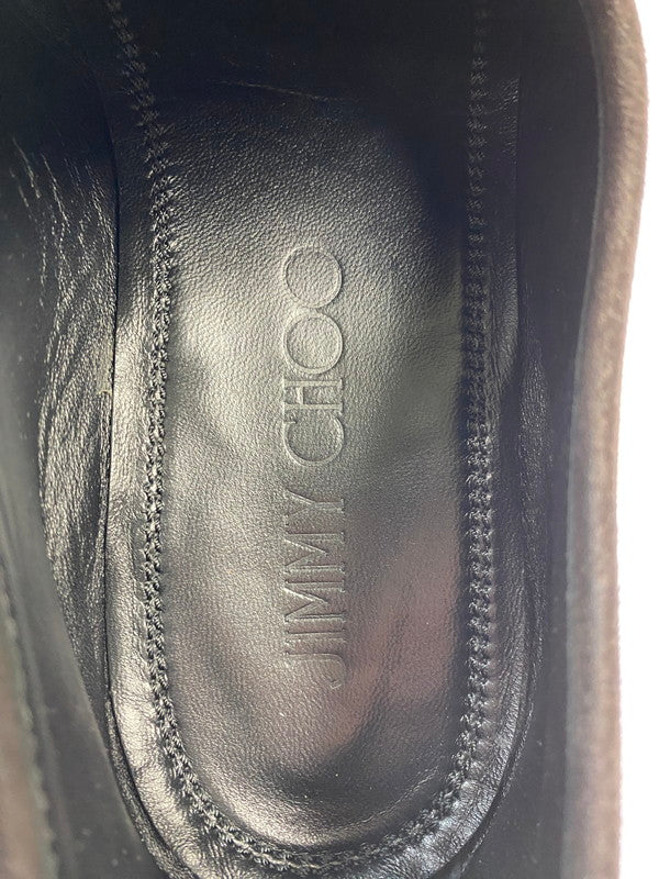 【中古品】【メンズ】 JIMMY CHOO ジミーチュウ DIAMOND TILDA LOAFER ダイアモンド ティルダ ローファー 164-251225-zi-08-min サイズ：41 カラー：ブラウン 万代Net店
