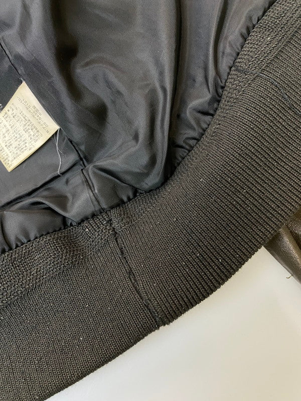 【中古品】【メンズ】 Grime effect グライム　エフェクト LEATHER JACKET レザー ジャケット メンズ アウター 馬皮 ジップアップ 146-260106-em-19-min サイズ：M カラー：ブラウン 万代Net店