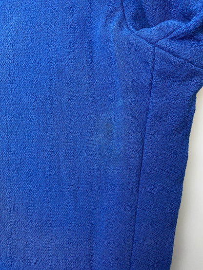 【中古品】【レディース】 ISSEY MIYAKE イッセイミヤケ IM61-FF122 WOOL WIDE PANT ウールワイドパンツ 171-251227-zi-29-min サイズ：L カラー：ブルー 万代Net店