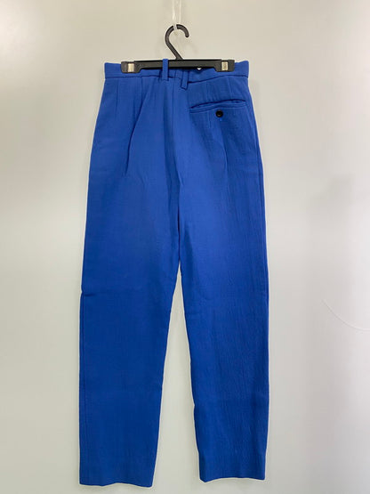 【中古品】【レディース】 ISSEY MIYAKE イッセイミヤケ IM61-FF122 WOOL WIDE PANT ウールワイドパンツ 171-251227-zi-29-min サイズ：L カラー：ブルー 万代Net店