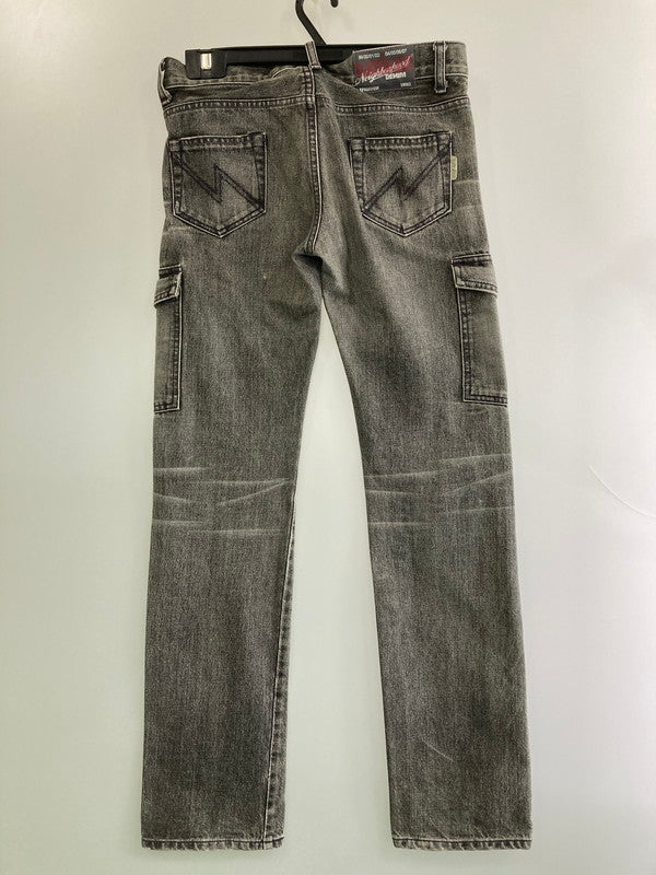 【中古品】【メンズ】 NEIGHBORHOOD ネイバーフッド DCNH-PT-W11 00S SAVAGE DENIM PANT サヴィッジデニムパンツ 153-260104-zi-17-min サイズ：S カラー：グレー系 万代Net店