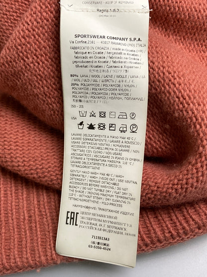 【現状渡し品】【メンズ】 STONE ISLAND ストーンアイランド 7115513A3 CREW NECK KNIT クルーネックニット 141-251227-zi-35-min サイズ：L カラー：ピンク系 万代Net店