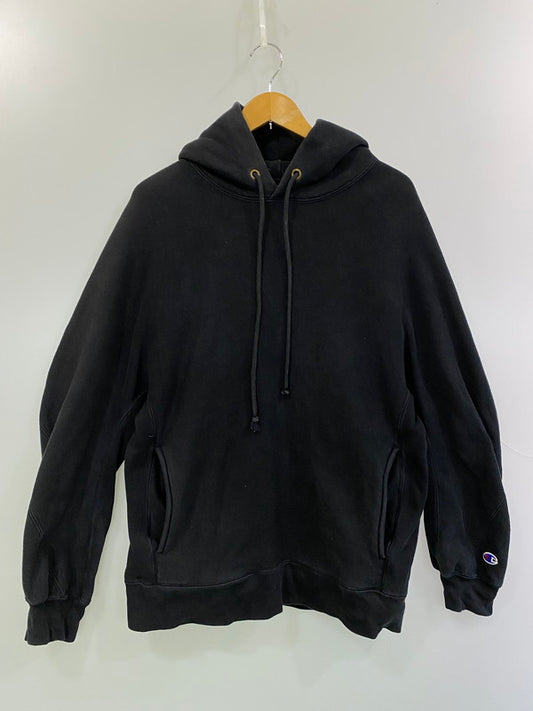【中古品】【メンズ】 N.HOOLYWOOD エヌハリウッド × CHAMPION チャンピオン PULLOVER HOODIE プルオーバー フーディ パーカー メンズ トップス 140-260106-em-24-min サイズ：M カラー：ブラック 万代Net店