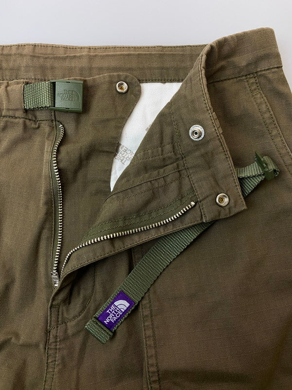 【中古品】【メンズ】 THE NORTH FACE PURPLE LABEL ザノースフェイスパープルレーベル NT5316N RIPSTOP WIDE CROPPED PANTS リップストップ ワイド クロップド パンツ 155-251227-zi-12-min サイズ：32 カラー：ブラウン系 万代Net店